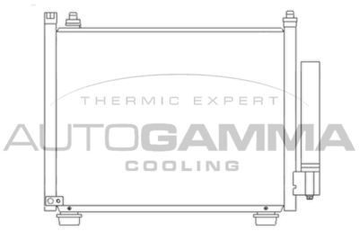 104923 AUTOGAMMA Конденсатор, кондиционер