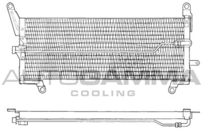 101815 AUTOGAMMA Конденсатор, кондиционер