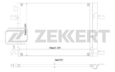 MK3004 ZEKKERT Конденсатор, кондиционер