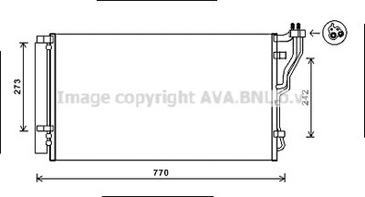 HYA5246D AVA QUALITY COOLING Конденсатор, кондиционер