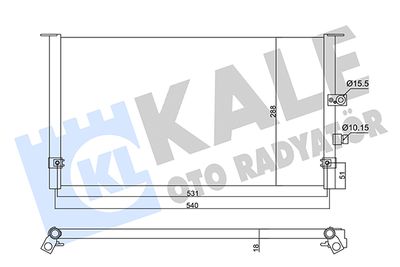 360355 KALE OTO RADYATÖR Конденсатор, кондиционер