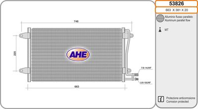 53826 AHE Конденсатор, кондиционер