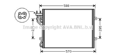 JE5035 AVA QUALITY COOLING Конденсатор, кондиционер