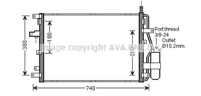 VOA5158D AVA QUALITY COOLING Конденсатор, кондиционер