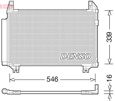 DCN50039 DENSO Конденсатор, кондиционер