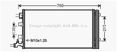 RTA5449D AVA QUALITY COOLING Конденсатор, кондиционер