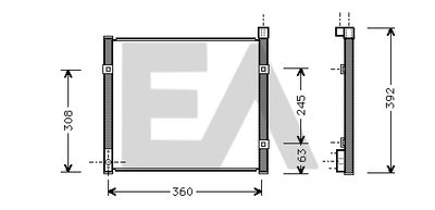 30C26009 EACLIMA Конденсатор, кондиционер