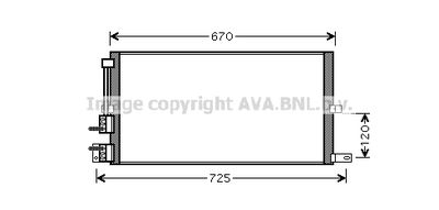 JRA5043 AVA QUALITY COOLING Конденсатор, кондиционер