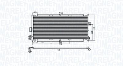 350203958000 MAGNETI MARELLI Конденсатор, кондиционер