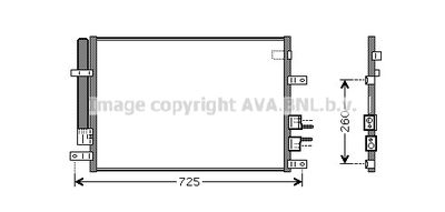 ALA5097D AVA QUALITY COOLING Конденсатор, кондиционер