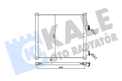 345225 KALE OTO RADYATÖR Конденсатор, кондиционер