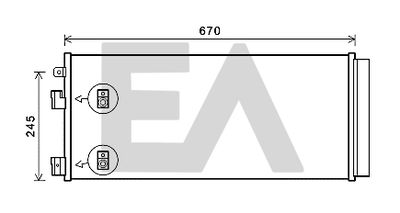 30C54034 EACLIMA Конденсатор, кондиционер