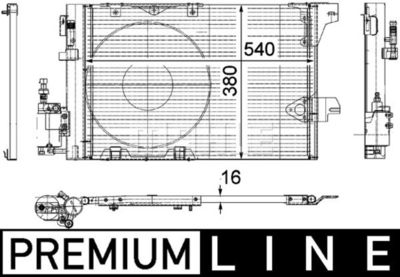 AC339000P MAHLE Конденсатор, кондиционер