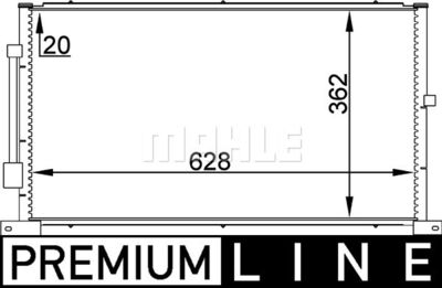 AC258000P MAHLE Конденсатор, кондиционер