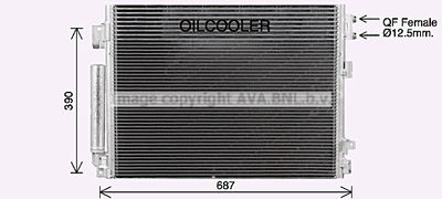 CR5141D AVA QUALITY COOLING Конденсатор, кондиционер