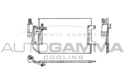103175 AUTOGAMMA Конденсатор, кондиционер