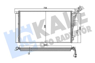 354025 KALE OTO RADYATÖR Конденсатор, кондиционер