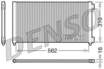 DCN09102 DENSO Конденсатор, кондиционер