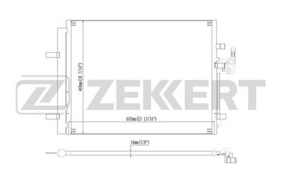 MK3172 ZEKKERT Конденсатор, кондиционер