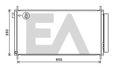 30C71091 EACLIMA Конденсатор, кондиционер