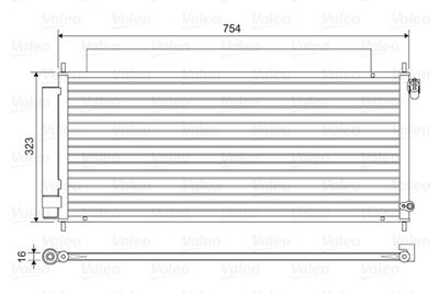 814043 VALEO Конденсатор, кондиционер