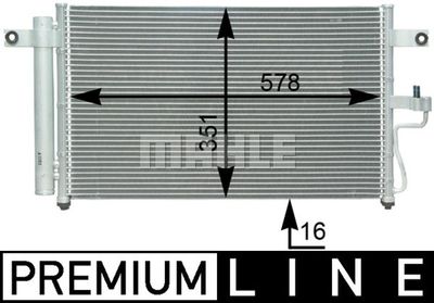 AC396000P MAHLE Конденсатор, кондиционер