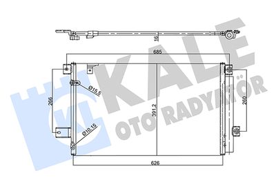 358760 KALE OTO RADYATÖR Конденсатор, кондиционер