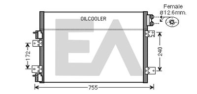 30C12028 EACLIMA Конденсатор, кондиционер
