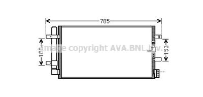 AIA5360D AVA QUALITY COOLING Конденсатор, кондиционер