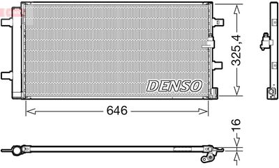 DCN02041 DENSO Конденсатор, кондиционер