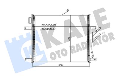 345660 KALE OTO RADYATÖR Конденсатор, кондиционер