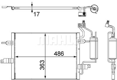 AC404000S MAHLE Конденсатор, кондиционер