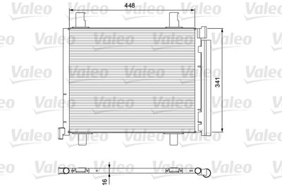 814168 VALEO Конденсатор, кондиционер