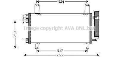 MZ5157D AVA QUALITY COOLING Конденсатор, кондиционер