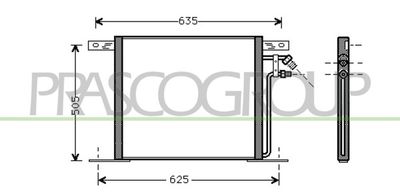 ME907C001 PRASCO Конденсатор, кондиционер