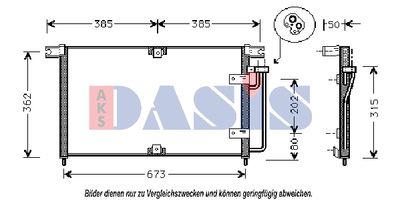 512009N AKS DASIS Конденсатор, кондиционер