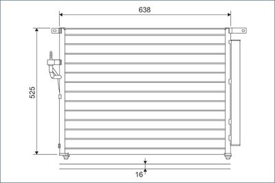 822603 VALEO Конденсатор, кондиционер