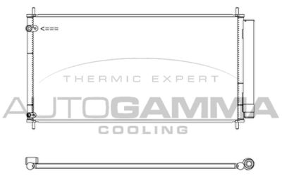 107440 AUTOGAMMA Конденсатор, кондиционер