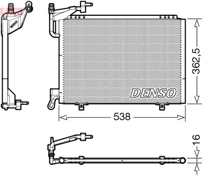 DCN10042 DENSO Конденсатор, кондиционер