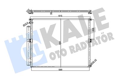 357935 KALE OTO RADYATÖR Конденсатор, кондиционер