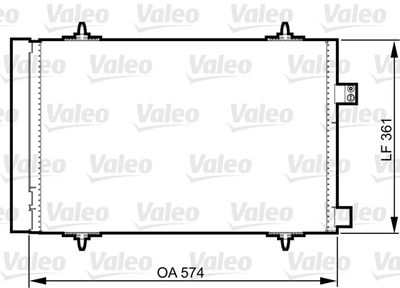 814363 VALEO Конденсатор, кондиционер