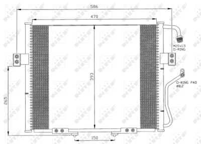 WG2160882 WILMINK GROUP Конденсатор, кондиционер