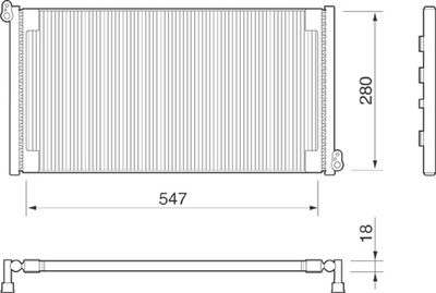 350203152000 MAGNETI MARELLI Конденсатор, кондиционер