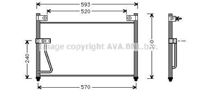 MZ5126 AVA QUALITY COOLING Конденсатор, кондиционер