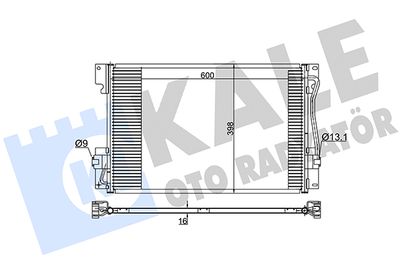 394100 KALE OTO RADYATÖR Конденсатор, кондиционер