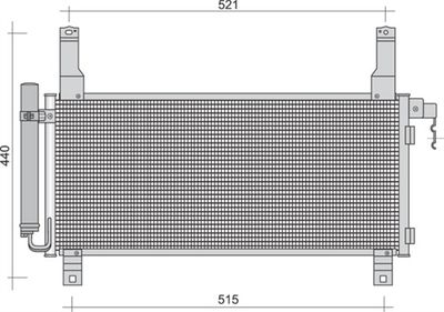 350203348000 MAGNETI MARELLI Конденсатор, кондиционер