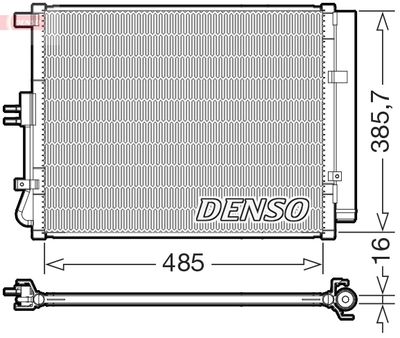 DCN43007 DENSO Конденсатор, кондиционер