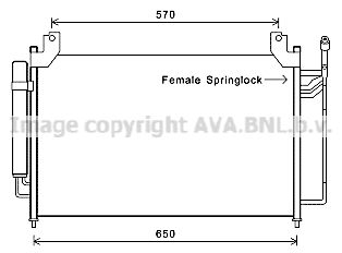 MZA5240D AVA QUALITY COOLING Конденсатор, кондиционер