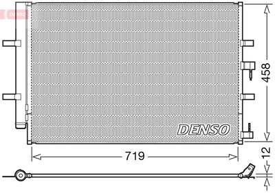 DCN10036 DENSO Конденсатор, кондиционер