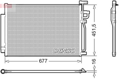 DCN20040 DENSO Конденсатор, кондиционер